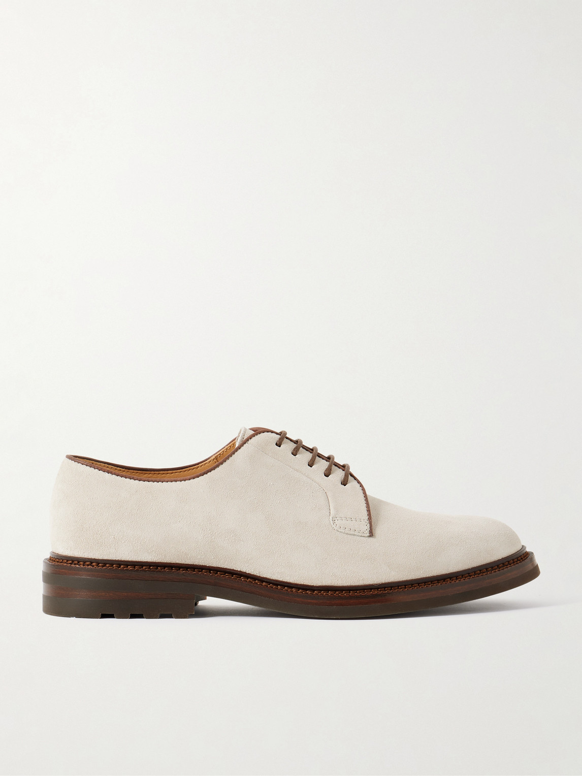 Brunello Cucinelli Suede Derby Shoes - Men