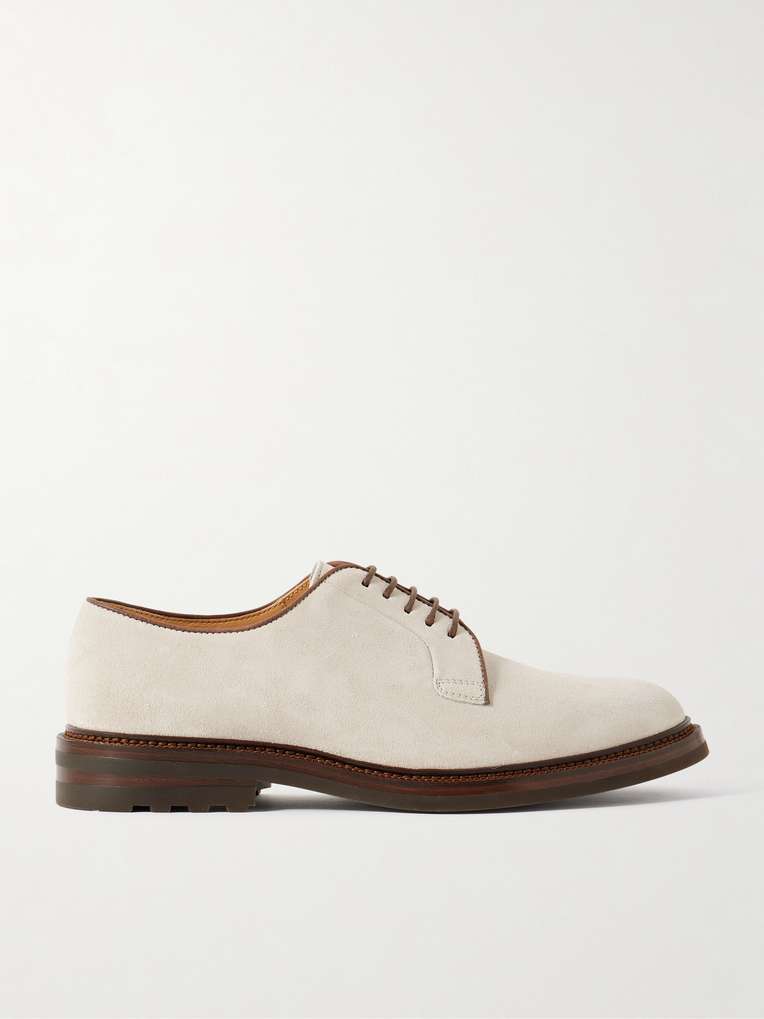 Brunello Cucinelli — Suede Derby Shoes
