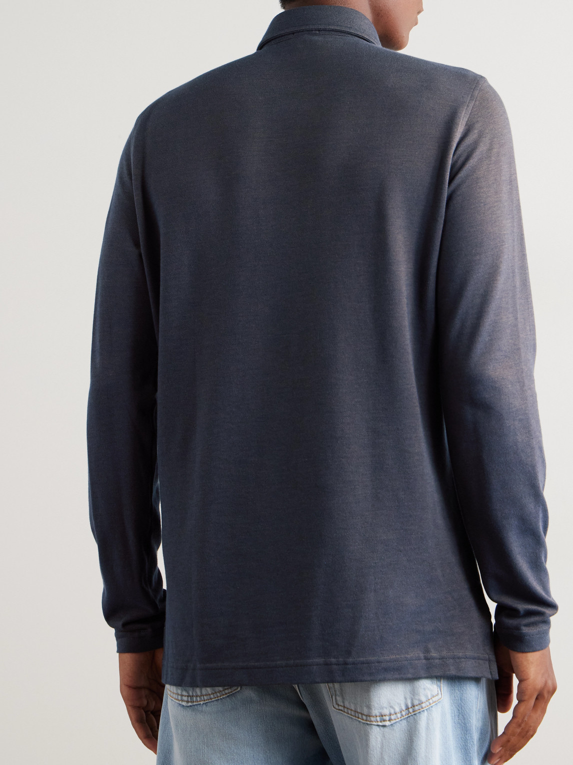  Sid Mashburn - Pima Cotton-piqué Polo Shirt - Men - Blue - S 