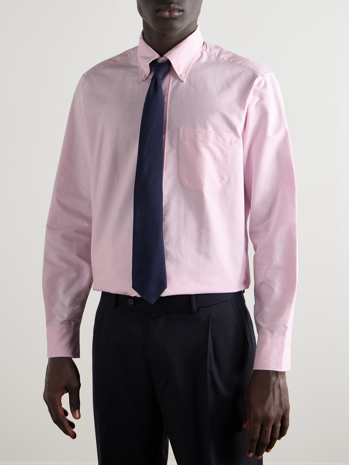 Sid Mashburn Button-down Collar Cotton Oxford Shirt In Pink