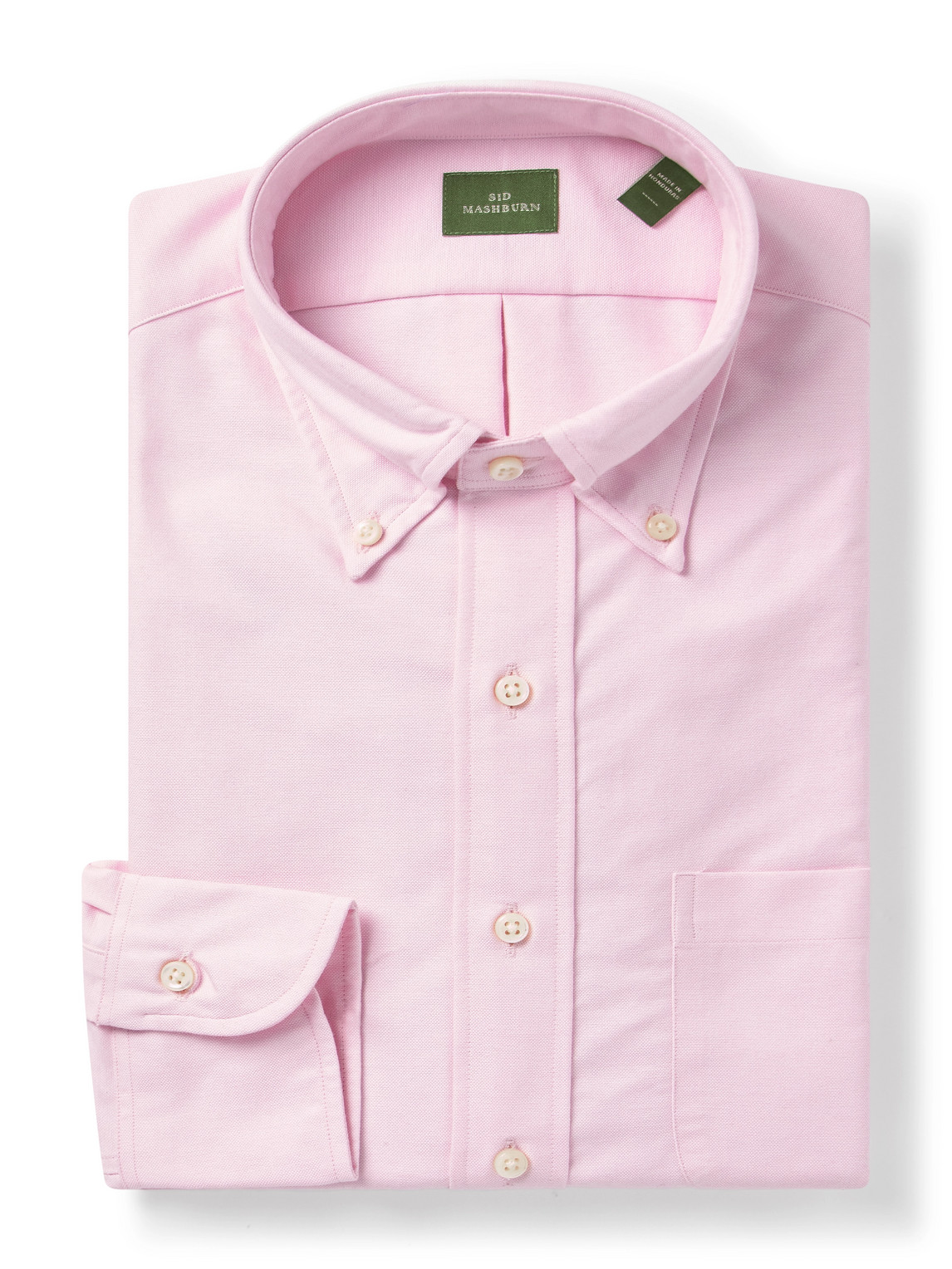 Sid Mashburn Button-down Collar Cotton Oxford Shirt In Pink