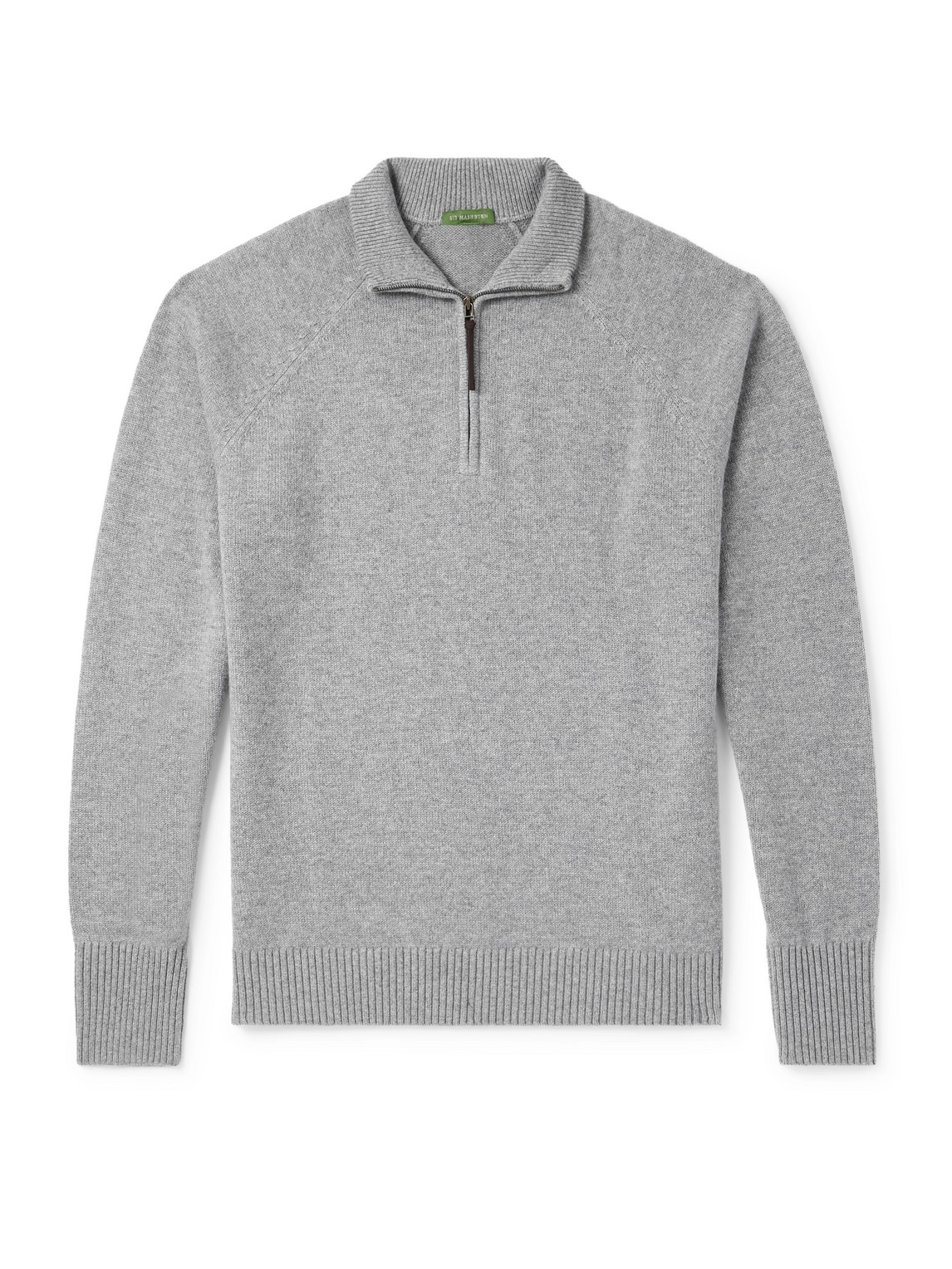 Sid Mashburn Cashmere Half-zip Sweater In Blue