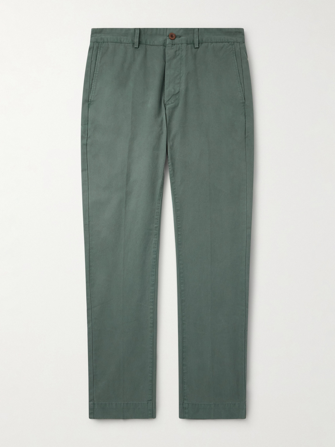 Sid Mashburn Field Straight-Leg Garment-Dyed Cotton-Twill Trousers - Men