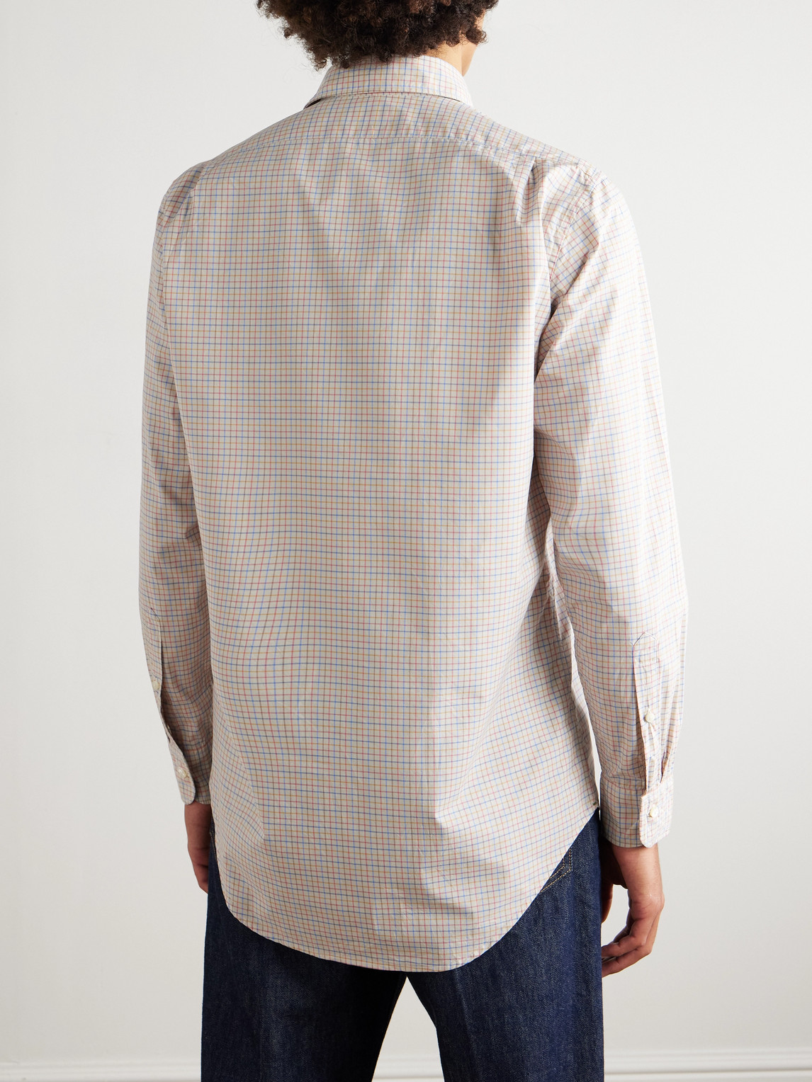  Sid Mashburn - Checked Cotton-tattersall Shirt - Men - White - S 