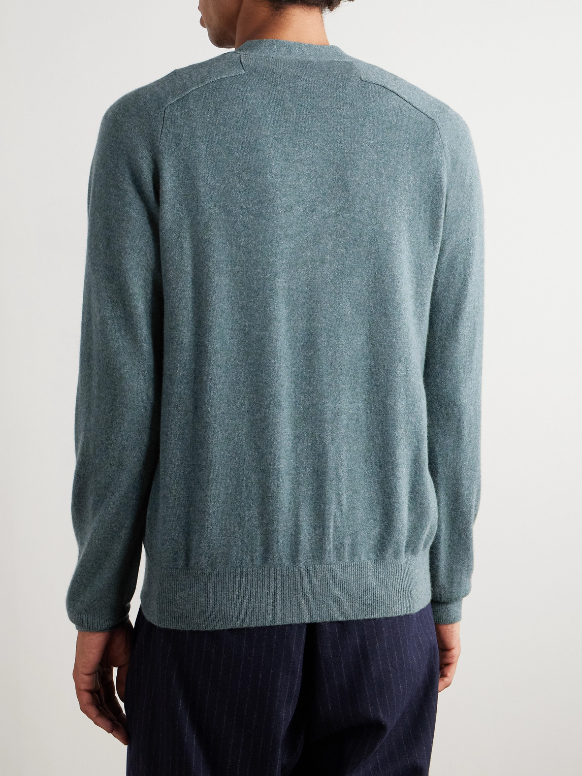 Sid Mashburn Cashmere Cardigan In Blue
