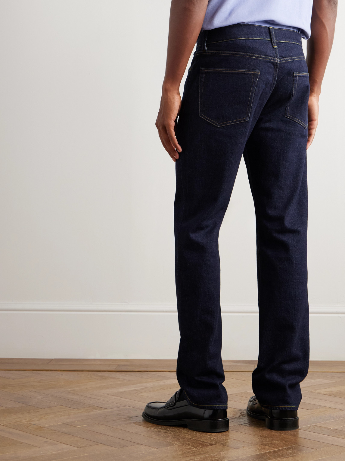 Sid Mashburn Clift Slim-fit Straight-leg Stretch Jeans In Blue
