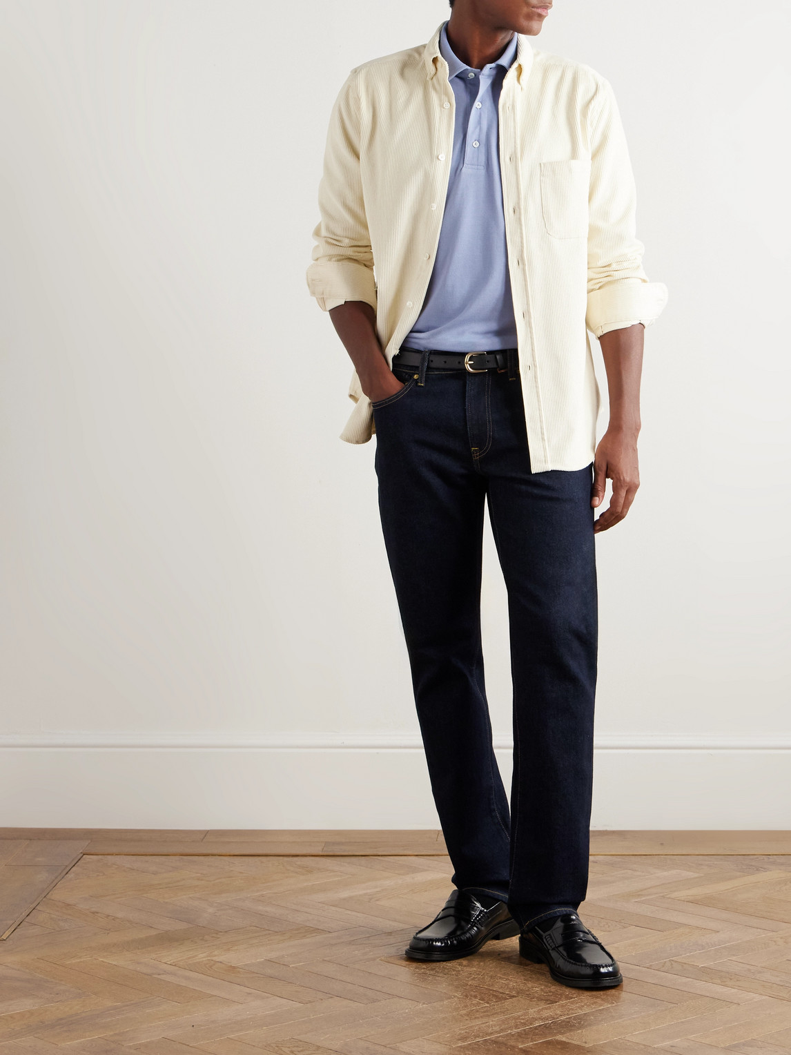 Sid Mashburn Clift Slim-fit Straight-leg Stretch Jeans In Blue