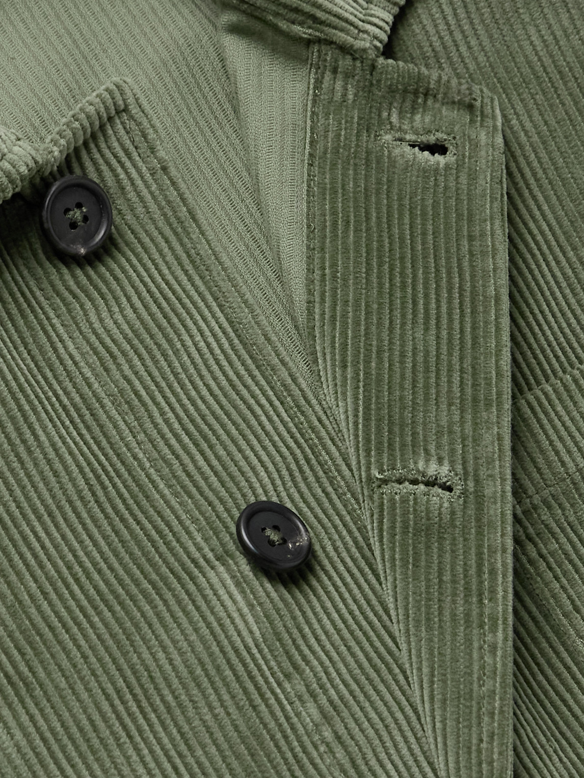 Sid Mashburn Cotton-corduroy Overshirt In Green