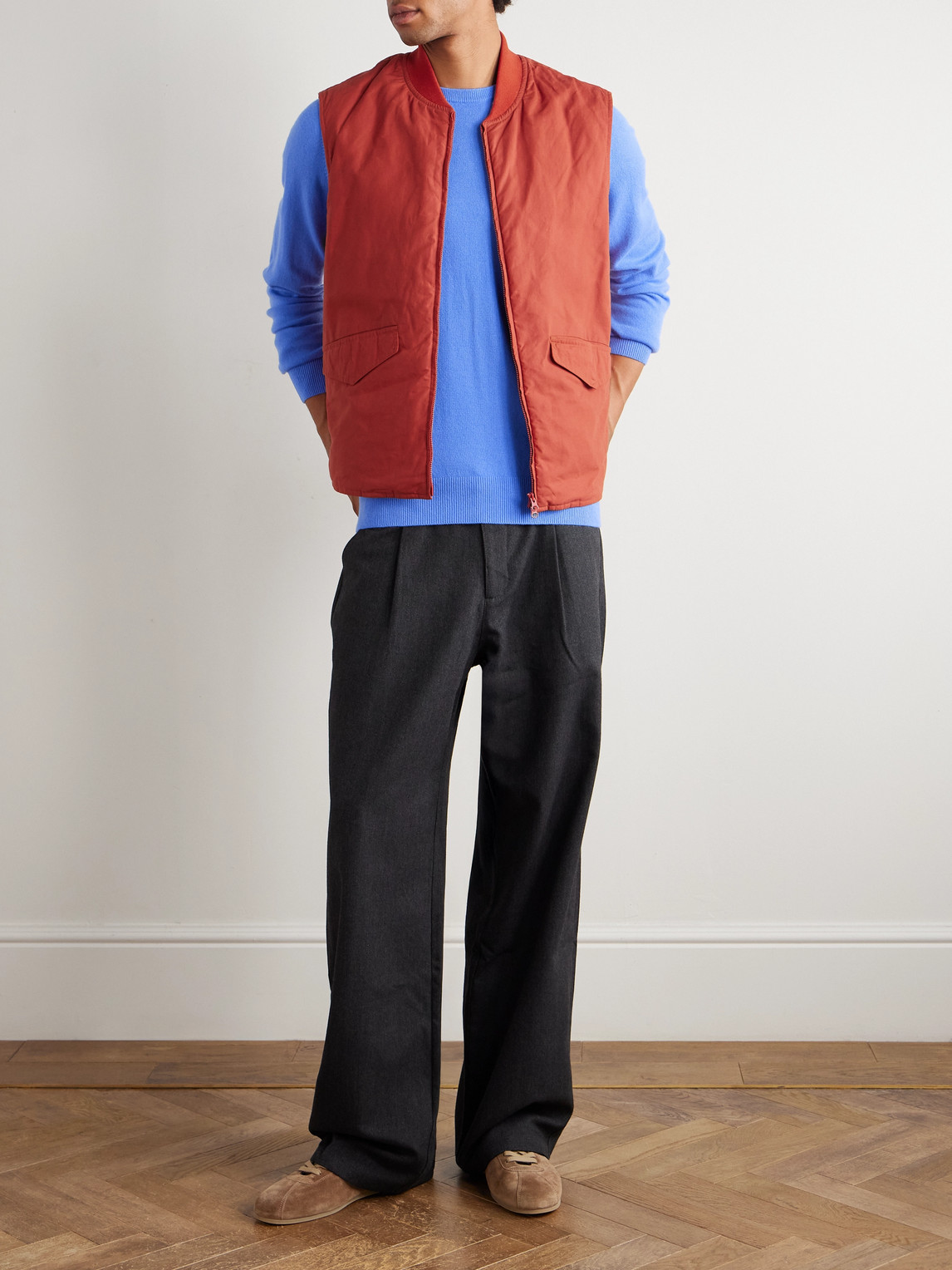 Sid Mashburn Cashmere Sweater In Blue