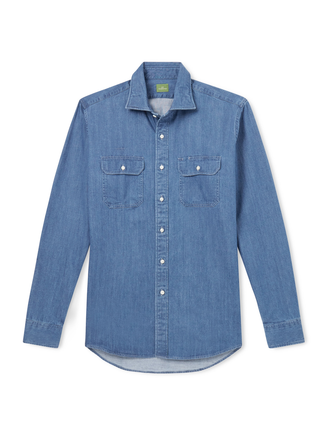 Sid Mashburn Denim Shirt In Blue