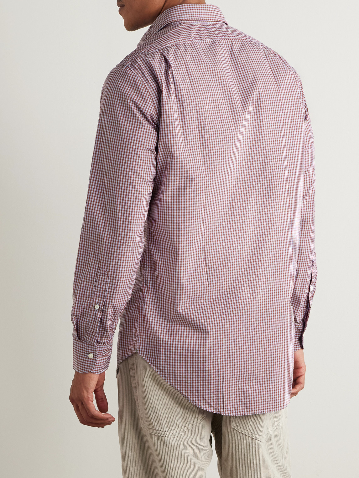 Sid Mashburn Gingham Cotton-poplin Shirt In Multi