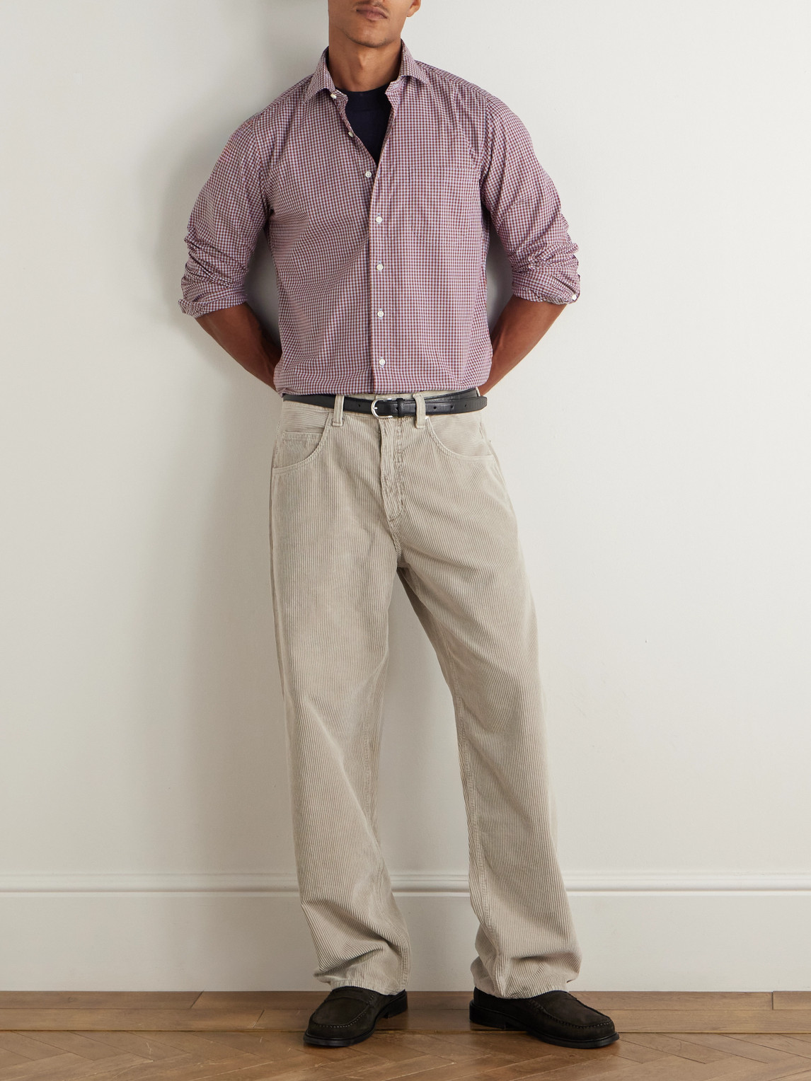 Sid Mashburn Gingham Cotton-poplin Shirt In Multi