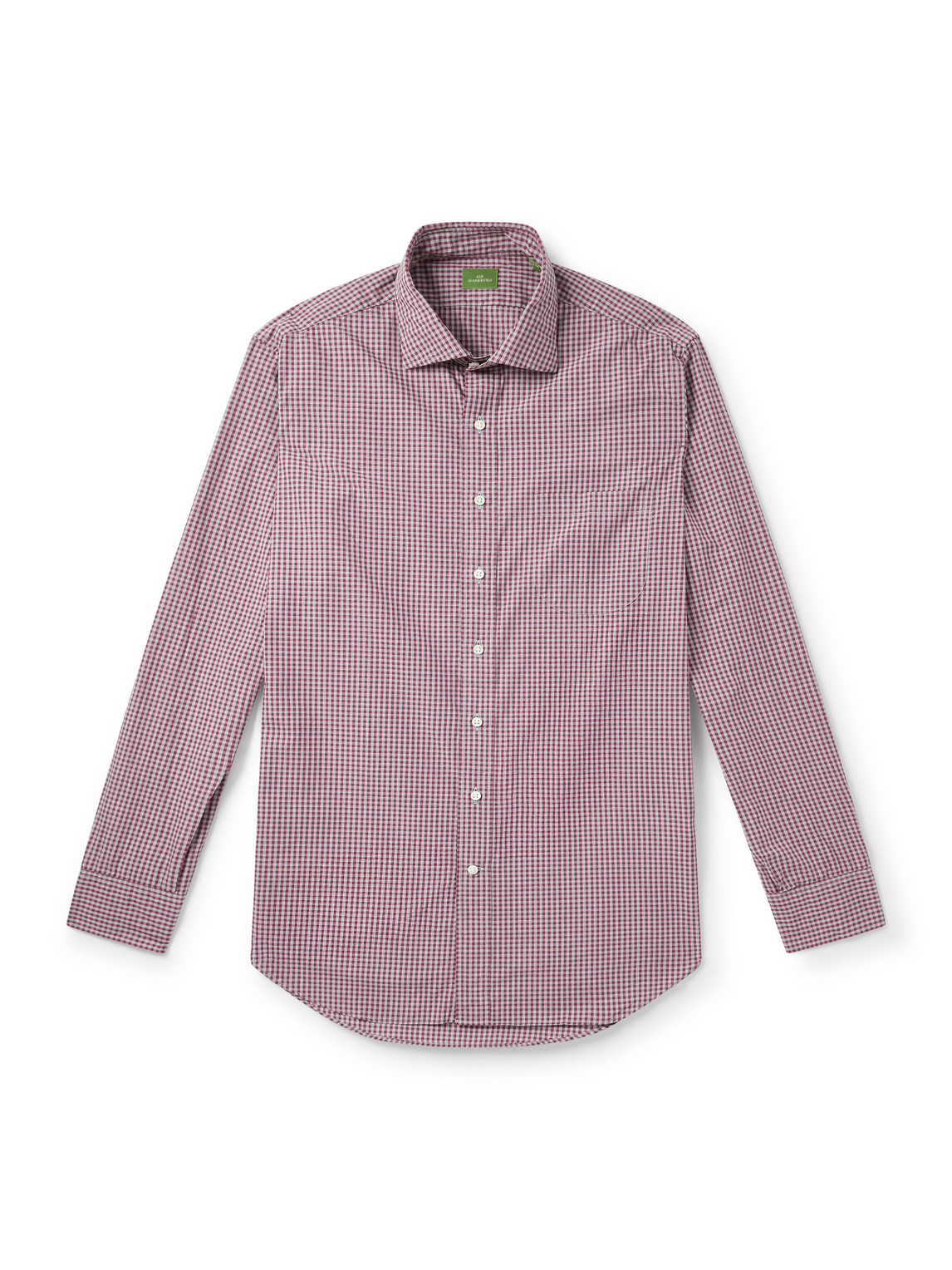 Sid Mashburn Gingham Cotton-poplin Shirt In Multi