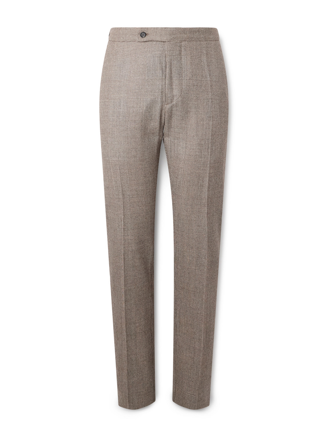 Sid Mashburn Ghost Straight-leg Prince Of Wales Wool-hopsack Suit Trousers In Multi