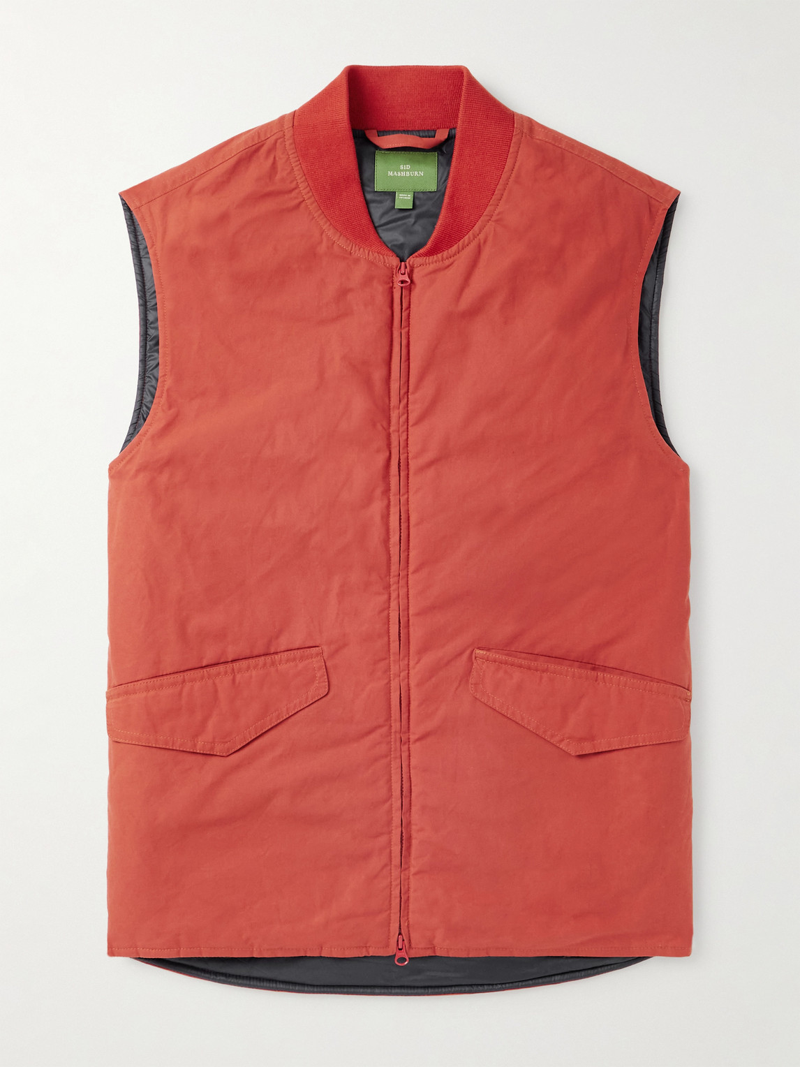 Sid Mashburn – Cashpad Waxed Cotton-Poplin Gilet