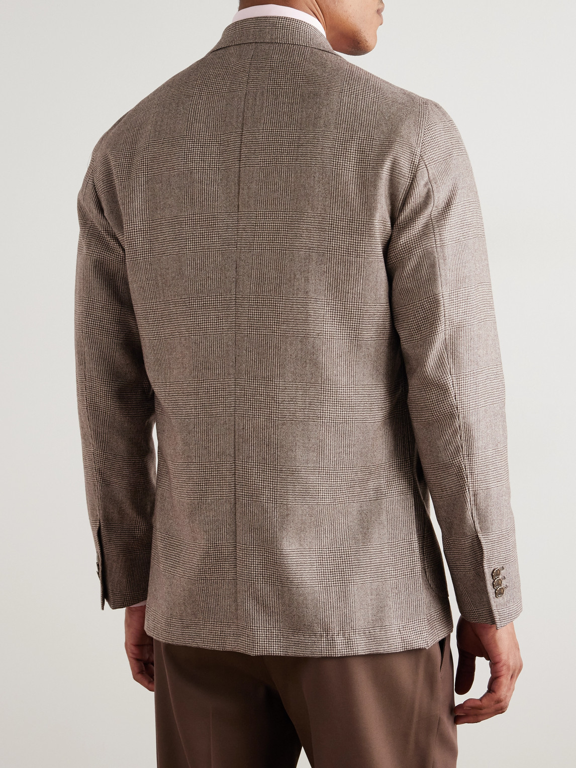 Sid Mashburn Ghost Prince Of Wales Virgin Wool Suit Jacket In Multi