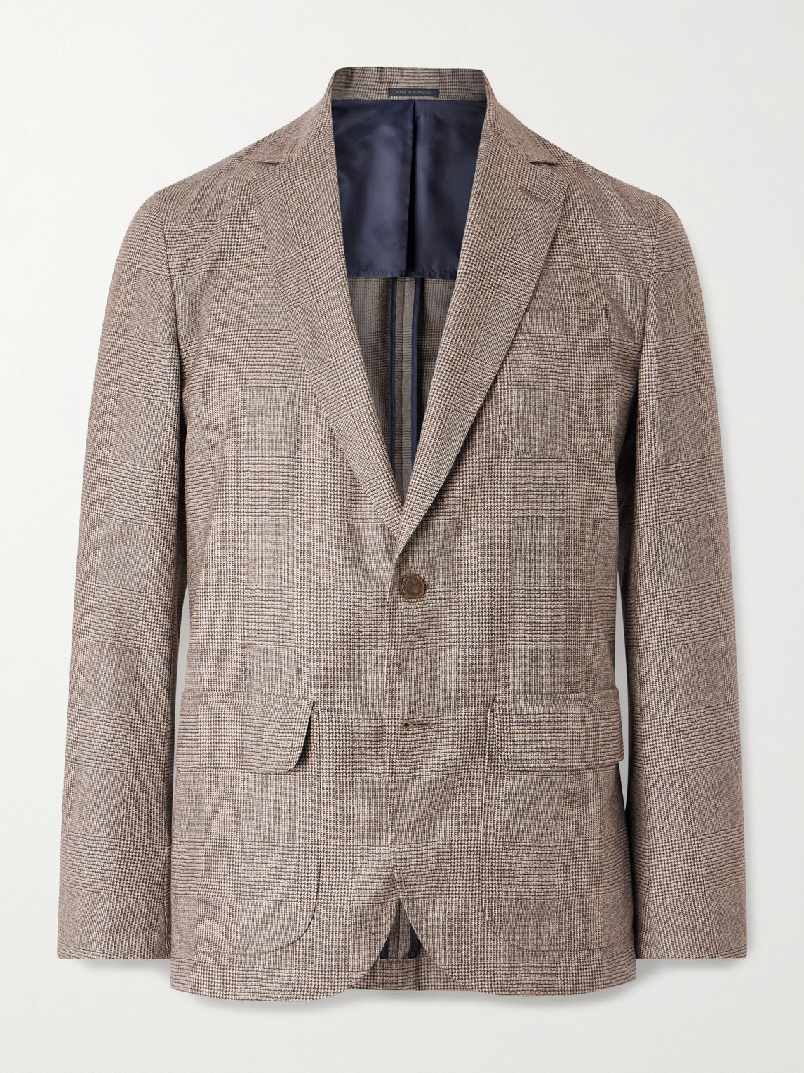 Sid Mashburn Ghost Prince Of Wales Virgin Wool Suit Jacket In Multi
