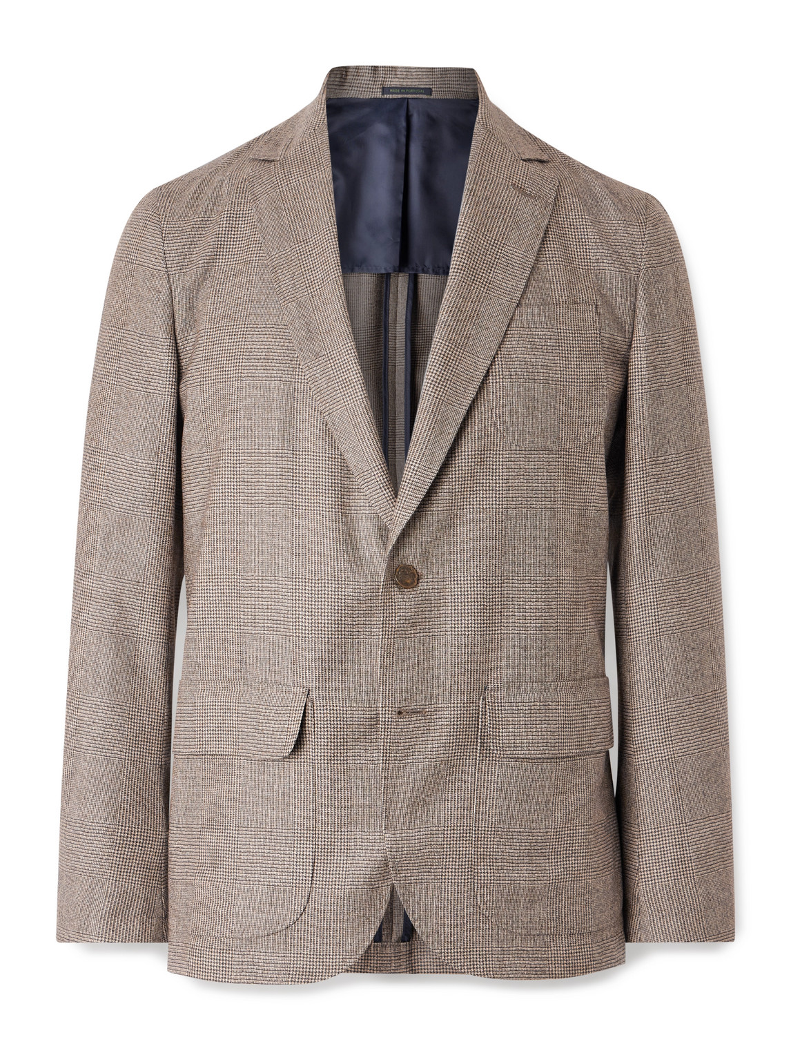 Sid Mashburn Ghost Prince Of Wales Virgin Wool Suit Jacket In Multi