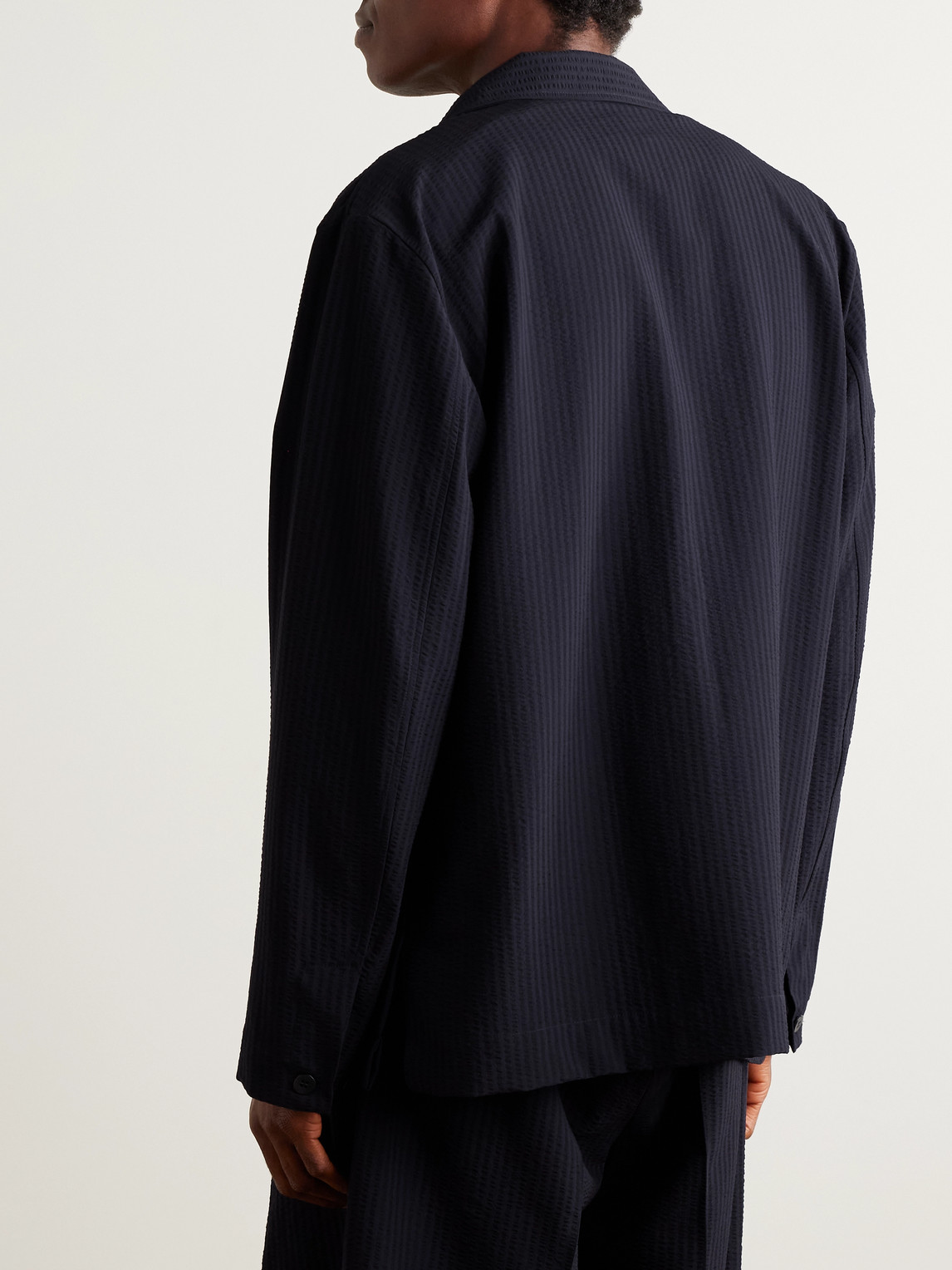  Stòffa - Wool-seersucker Jacket - Men - Blue - It 48 