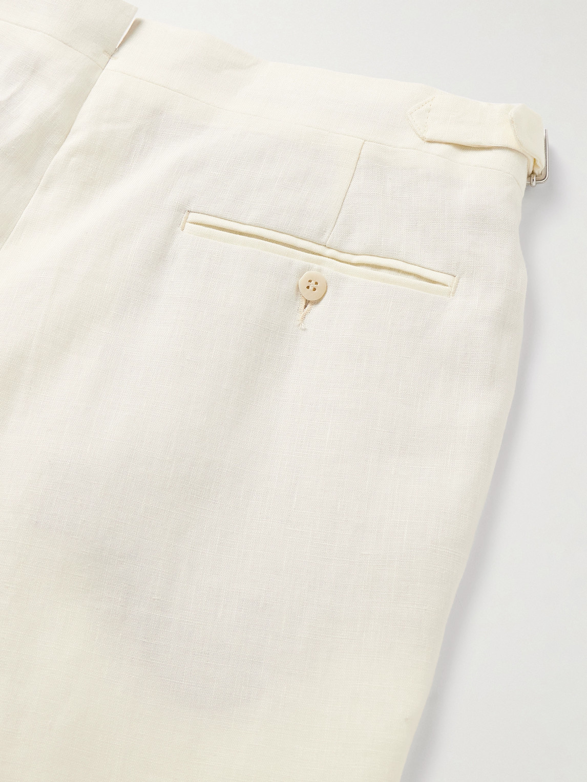 Stòffa - Straight-Leg Pleated Linen Trousers