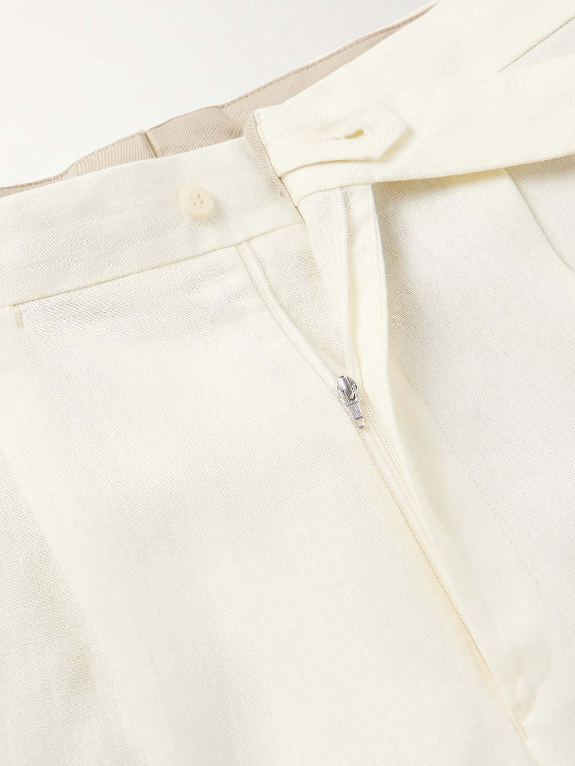 Stòffa - Straight-Leg Pleated Linen Trousers