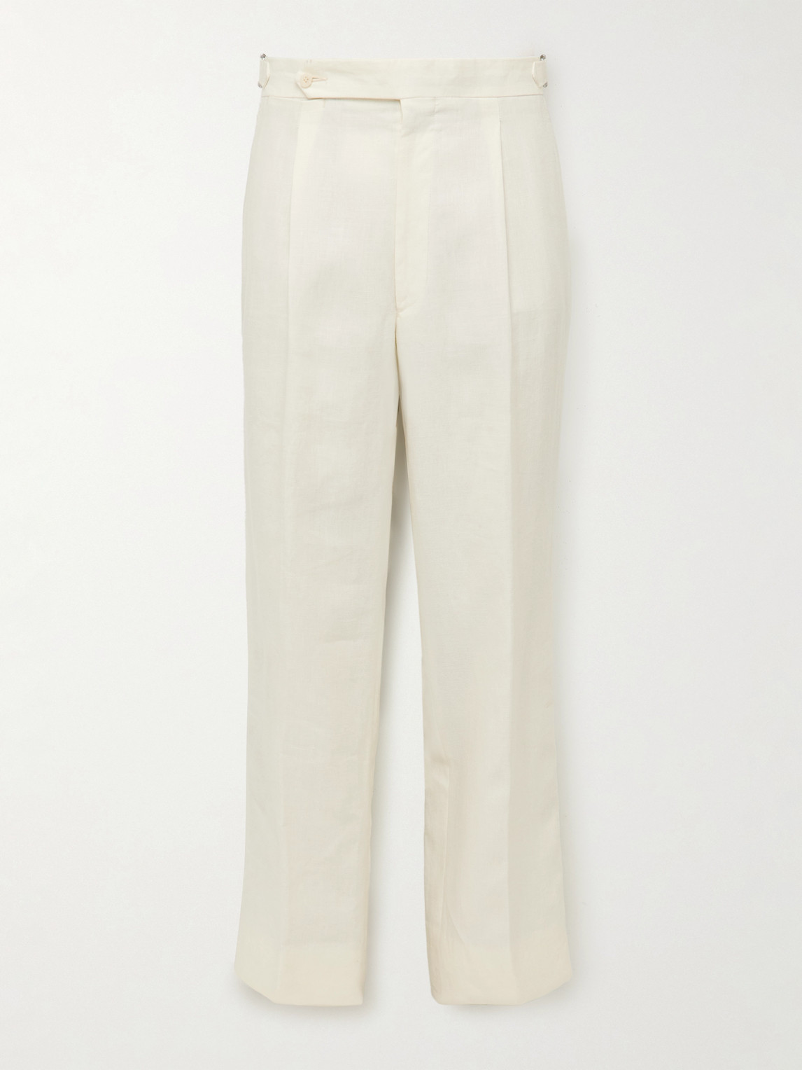 Stòffa – Straight-Leg Pleated Linen Trousers