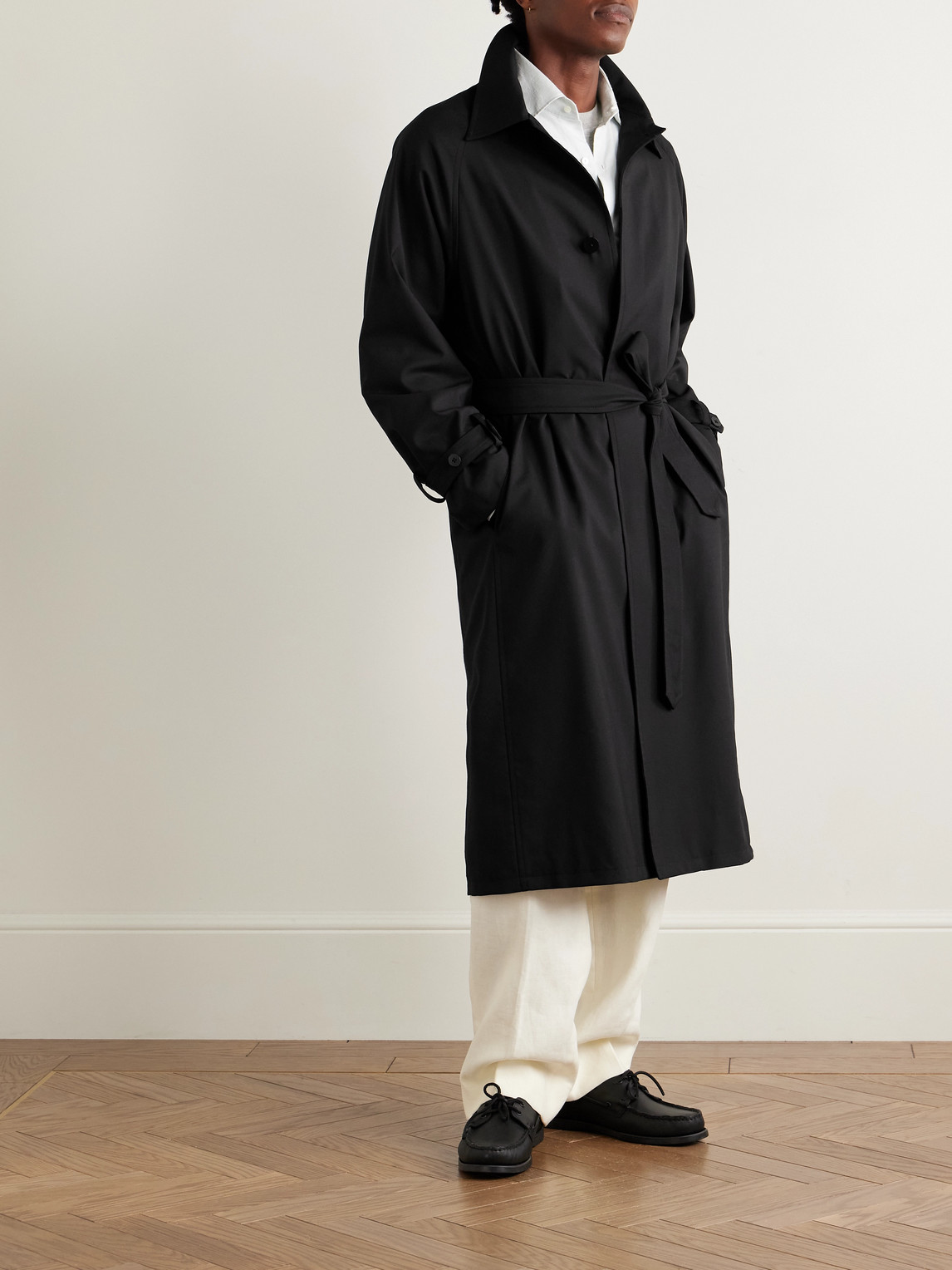 Stòffa - Belted Wool Trench Coat