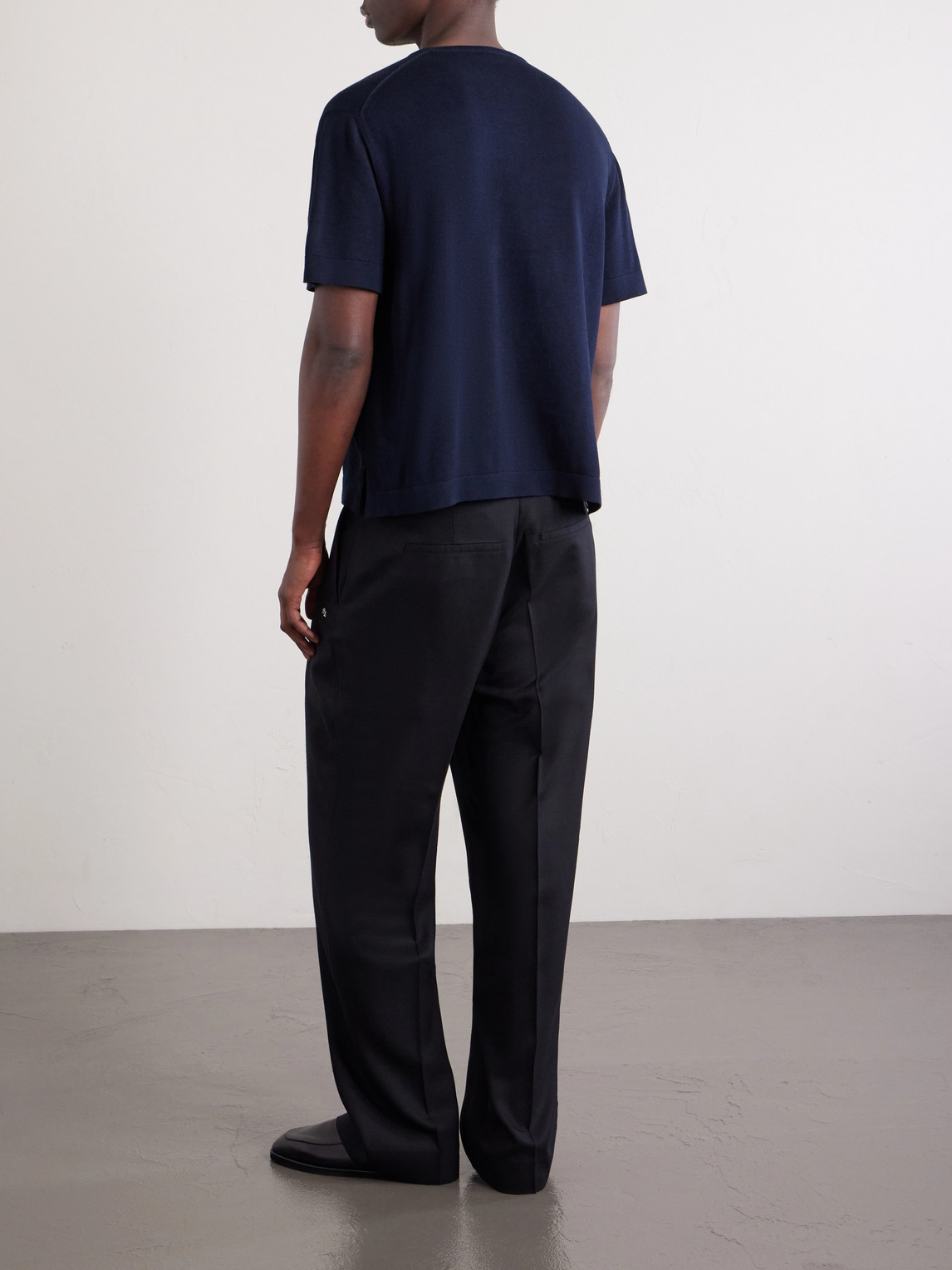  Stòffa - Knitted Cotton T-shirt - Men - Blue - It 46 