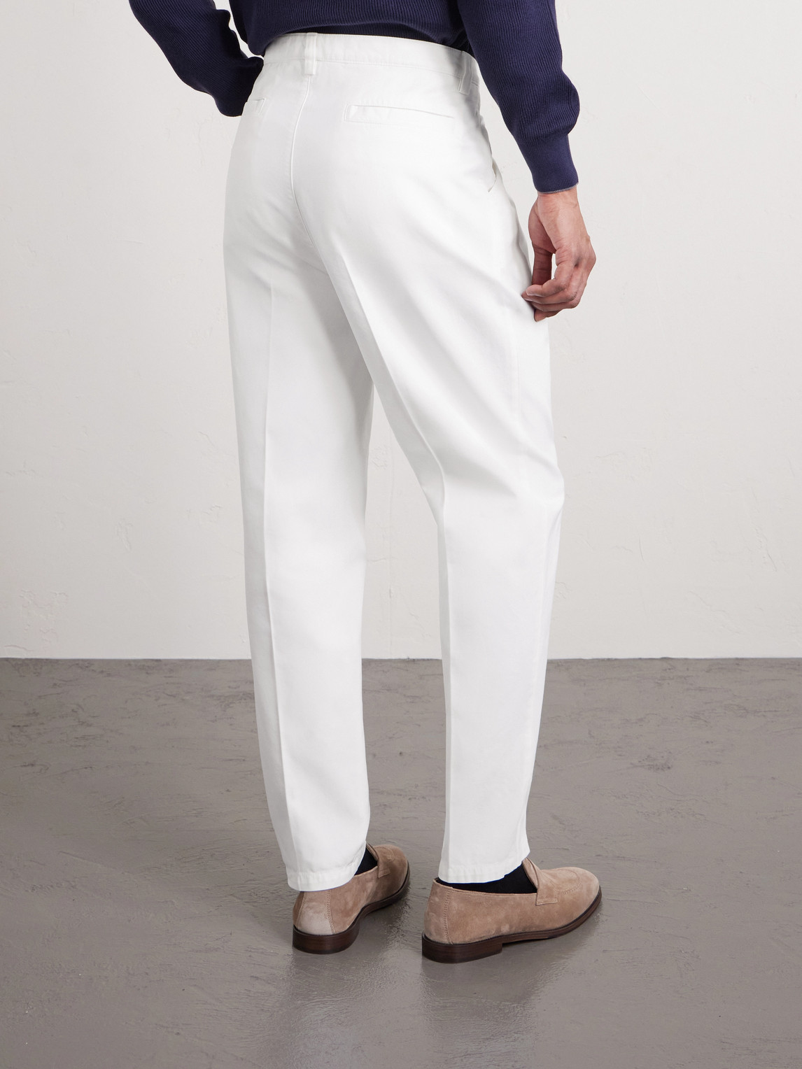  Brunello Cucinelli - Straight-leg Cotton Chinos - Men - White - It 50 