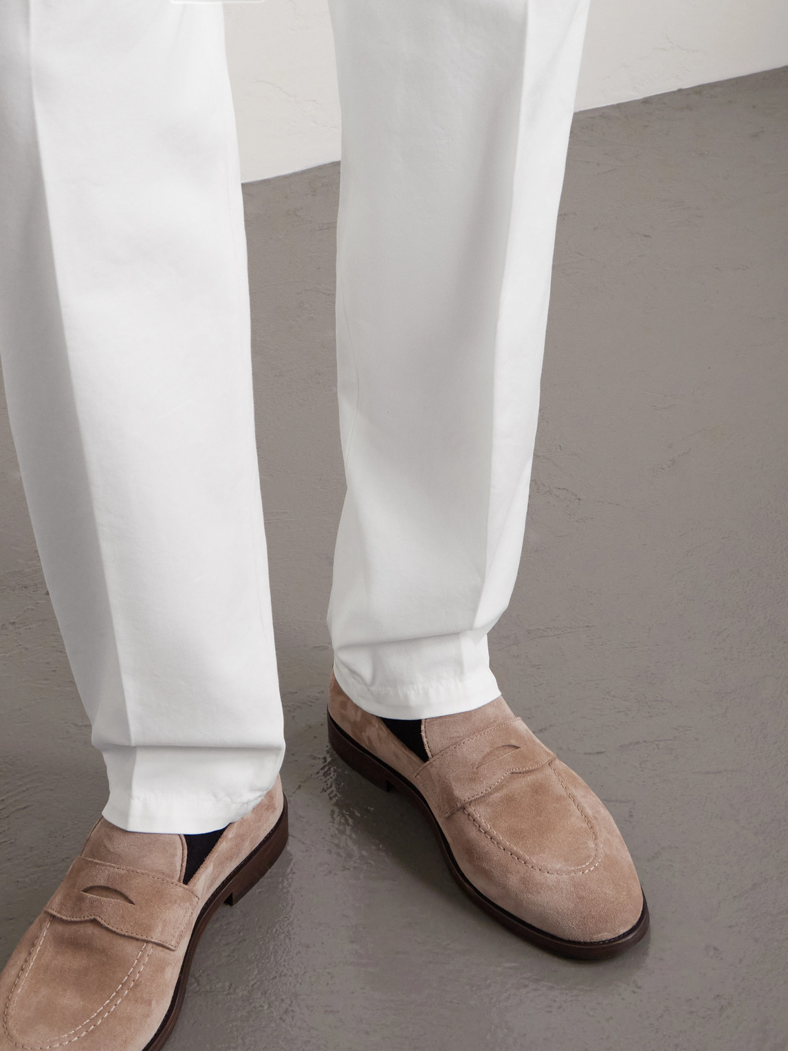 Straight-Leg Cotton Chinos