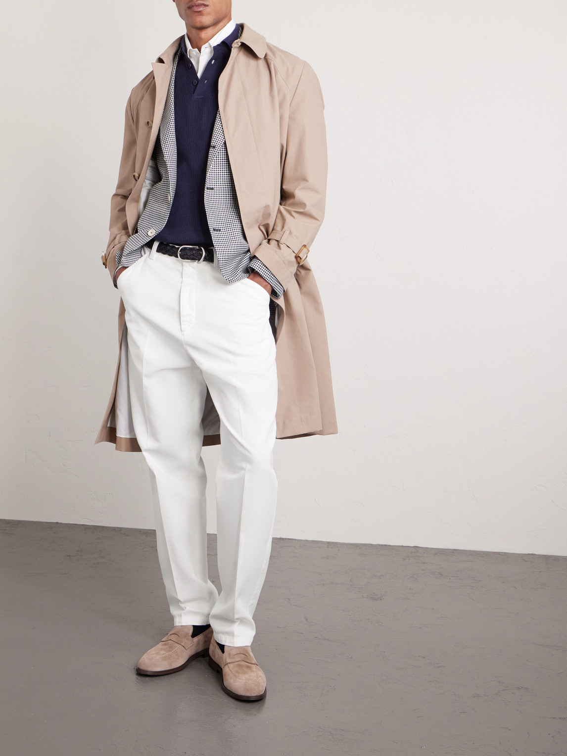 Straight-Leg Cotton Chinos