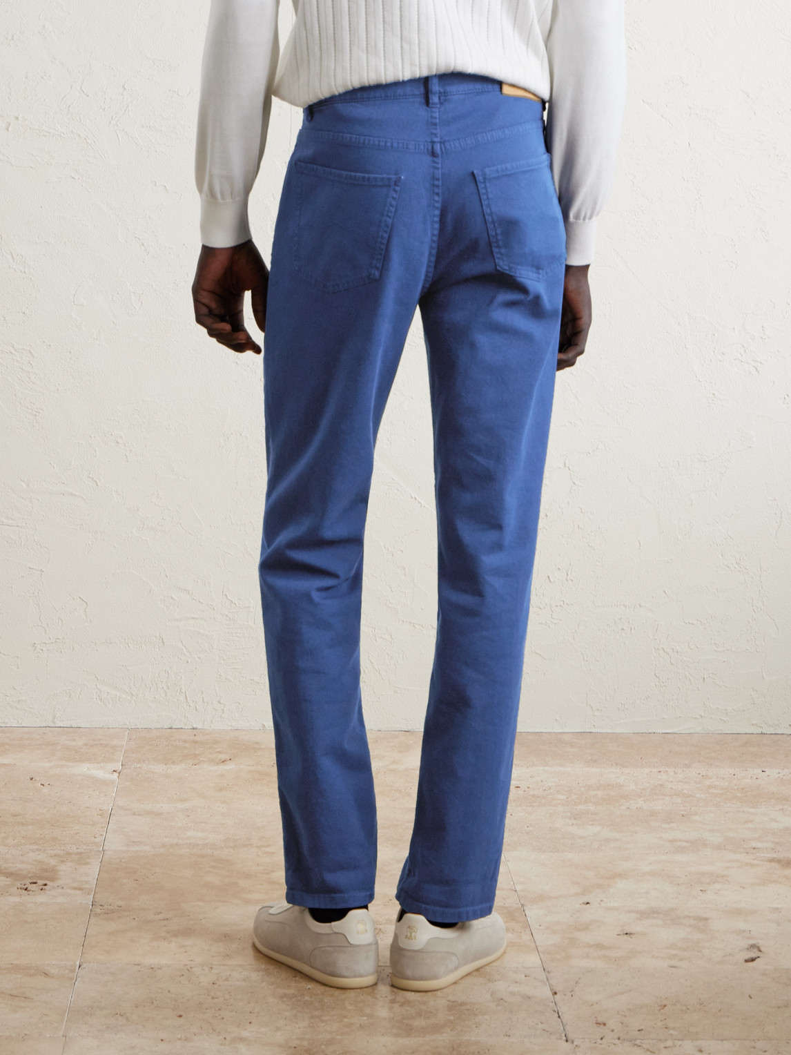 Fit Straight-Leg Logo-Embroidered Jeans Slim