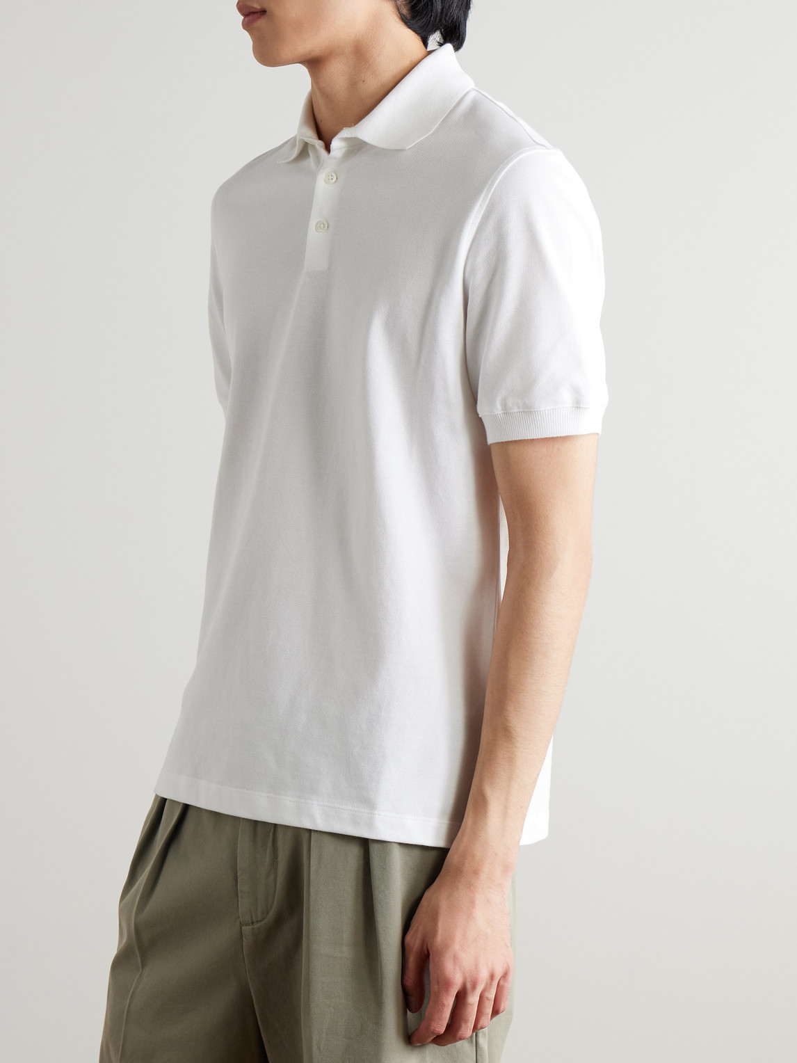 Slim-Fit Cotton-Piqué Polo Shirt