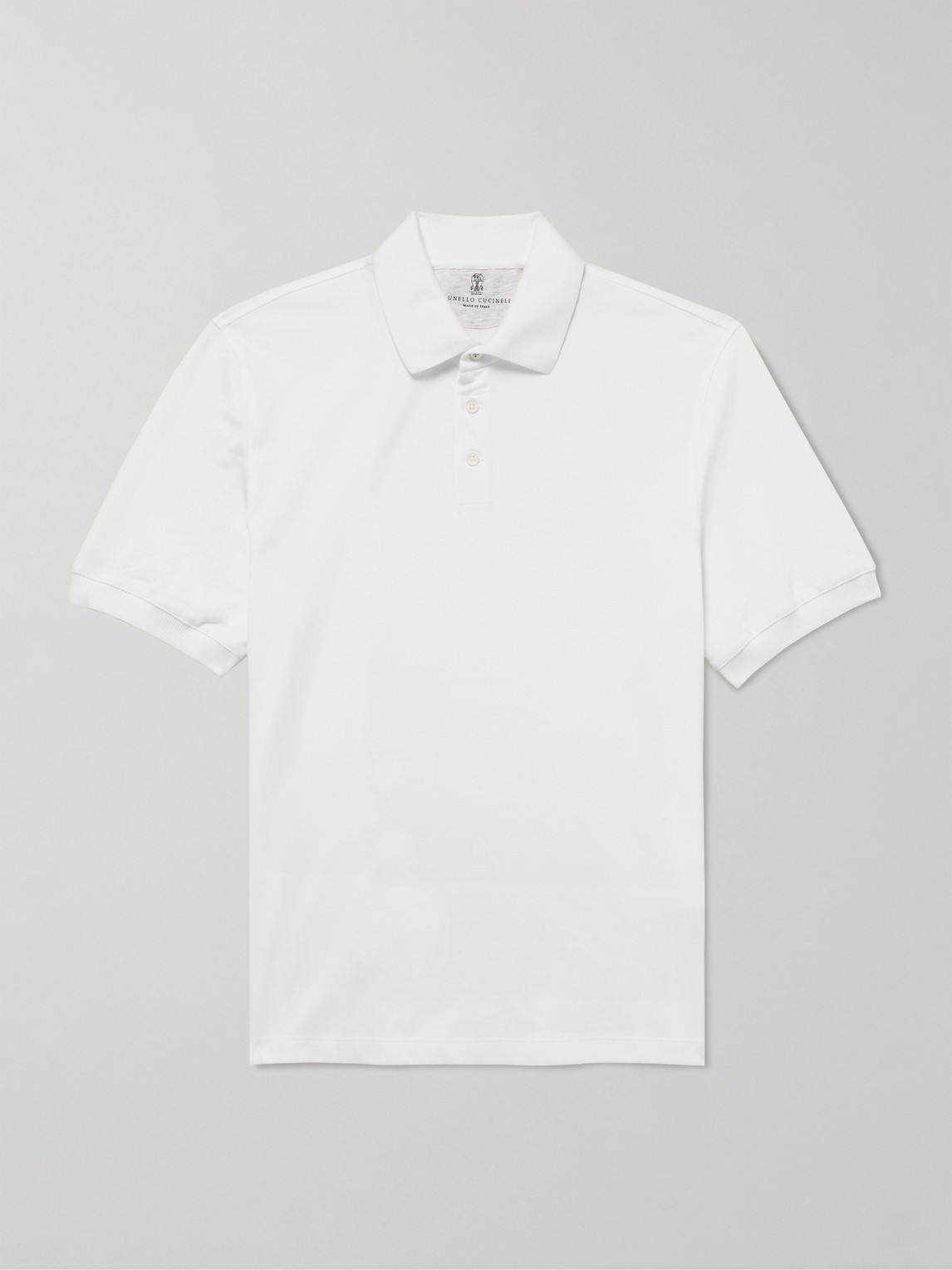 Brunello Cucinelli Slim-Fit Cotton-Piqué Polo Shirt - Men