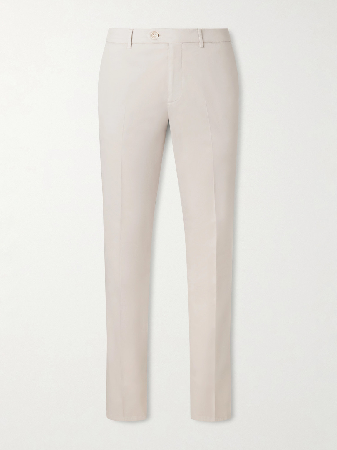 Brunello Cucinelli Slim-Fit Stretch-Cotton Twill Trousers - Men