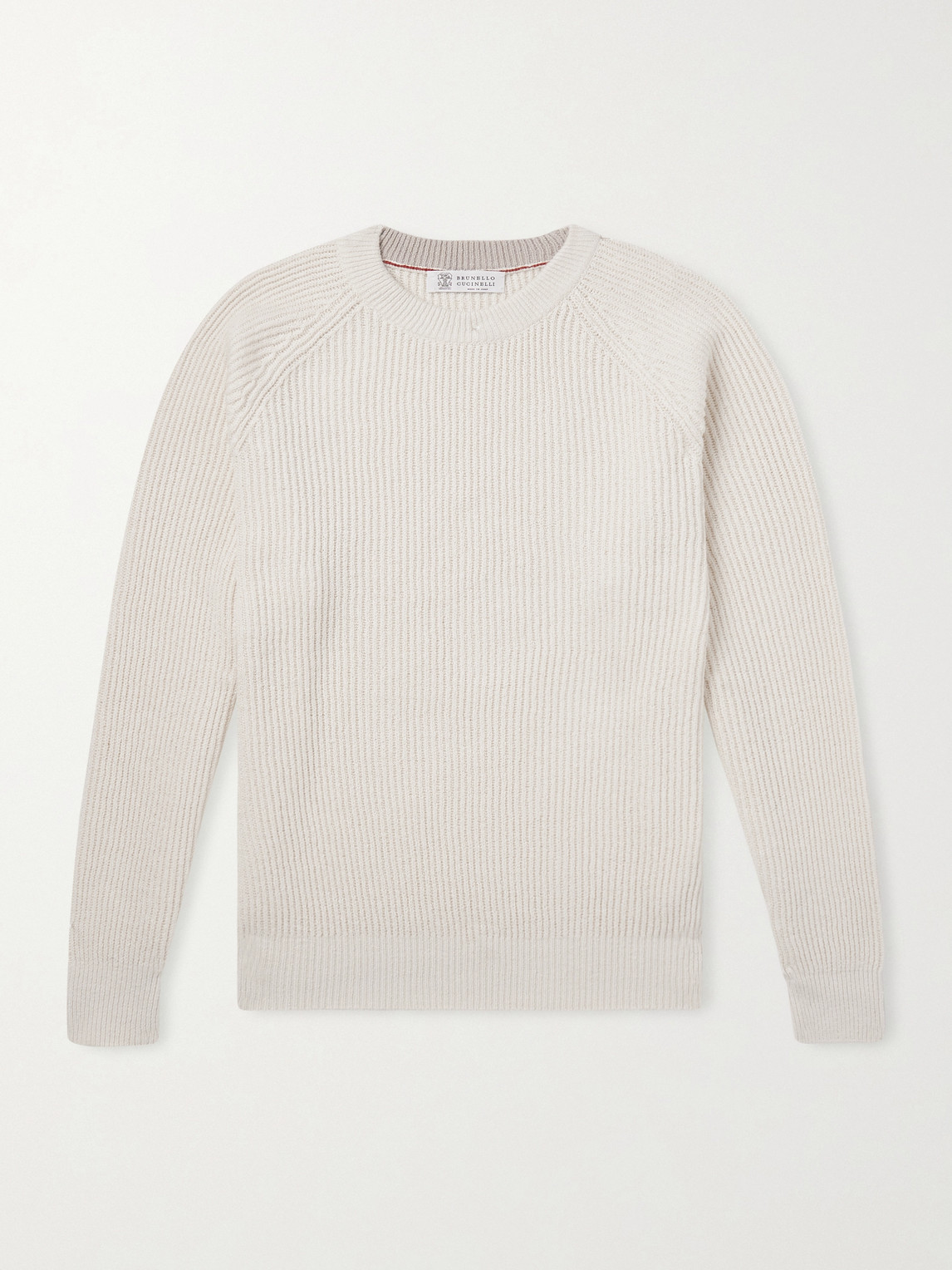 Brunello Cucinelli Ribbed Cotton Sweater - Men