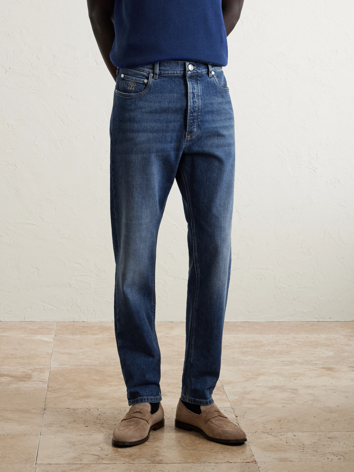  Brunello Cucinelli - Iconic Slim-fit Stretch Jeans - Men - Blue - It 46 