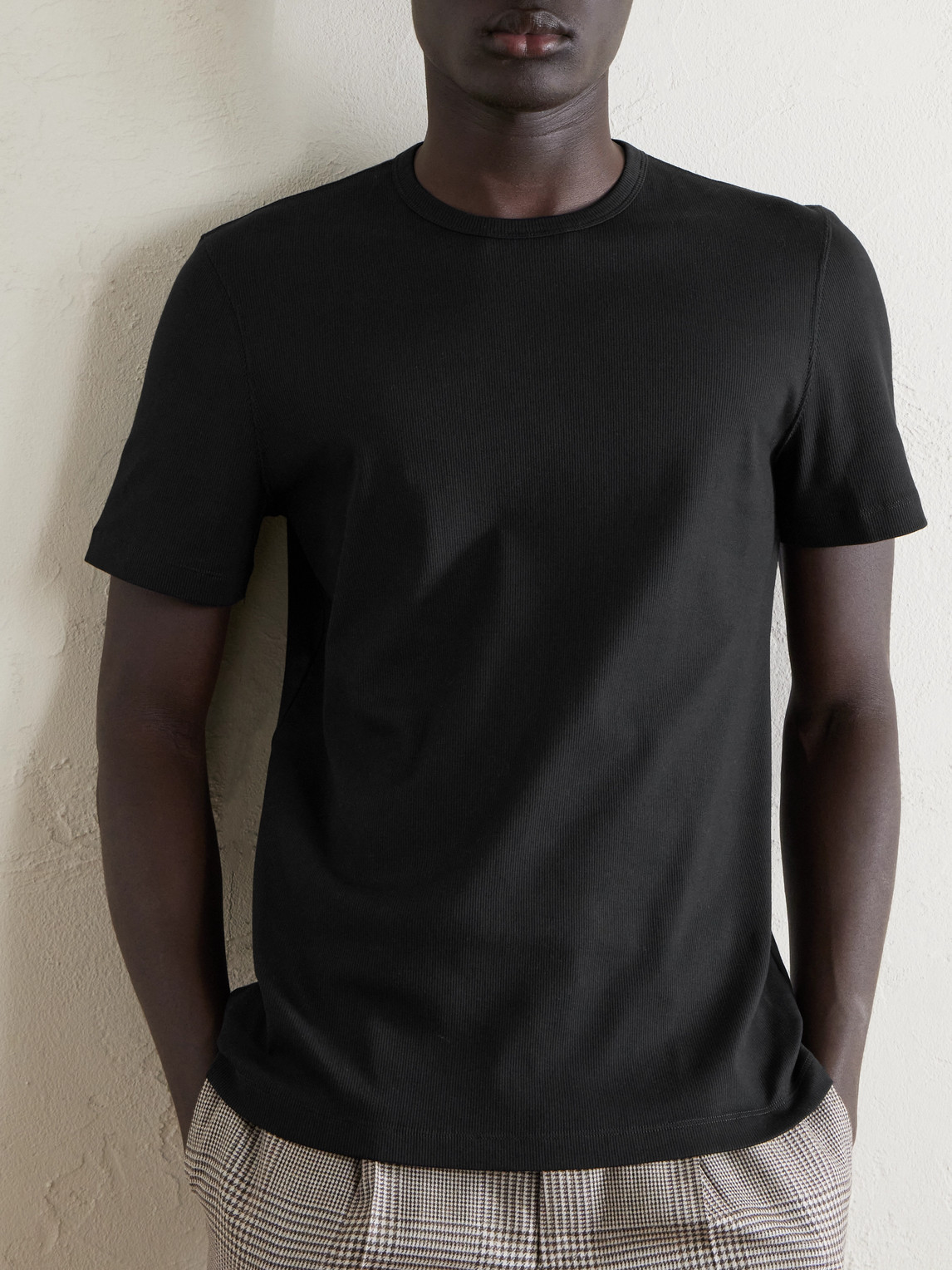 Ribbed Jersey T-Shirt