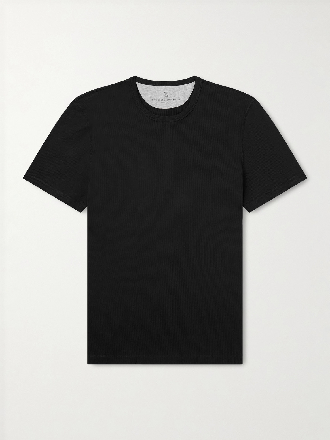 Brunello Cucinelli Ribbed Jersey T-hirt - Men