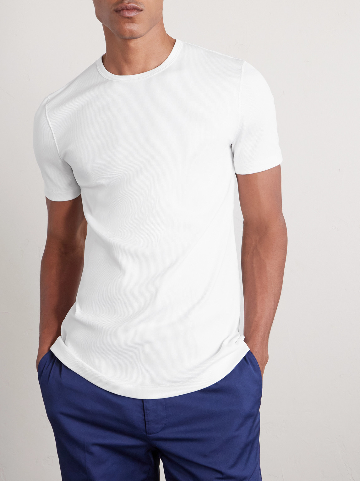 Ribbed Jersey T-Shirt