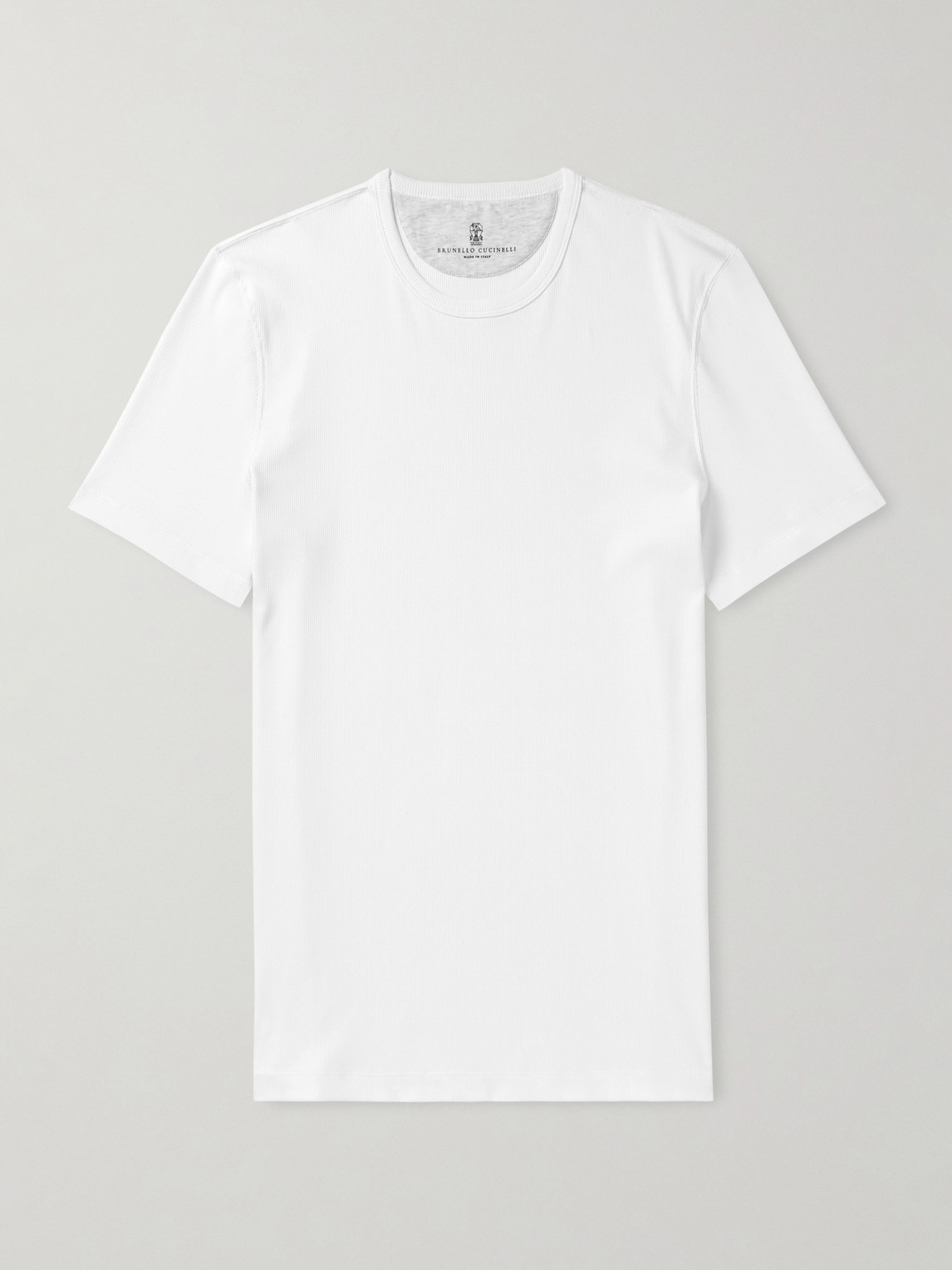 Brunello Cucinelli Ribbed Jersey T-hirt - Men