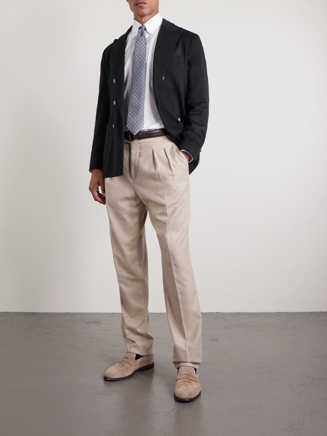 Button-Down Collar Cotton Shirt