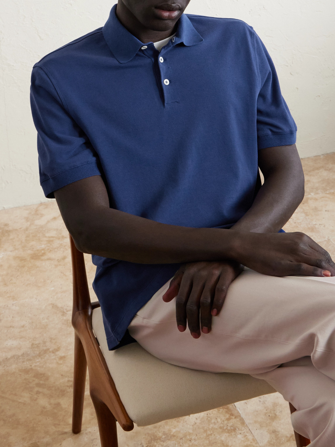 Slim-Fit Cotton-Piqué Polo Shirt