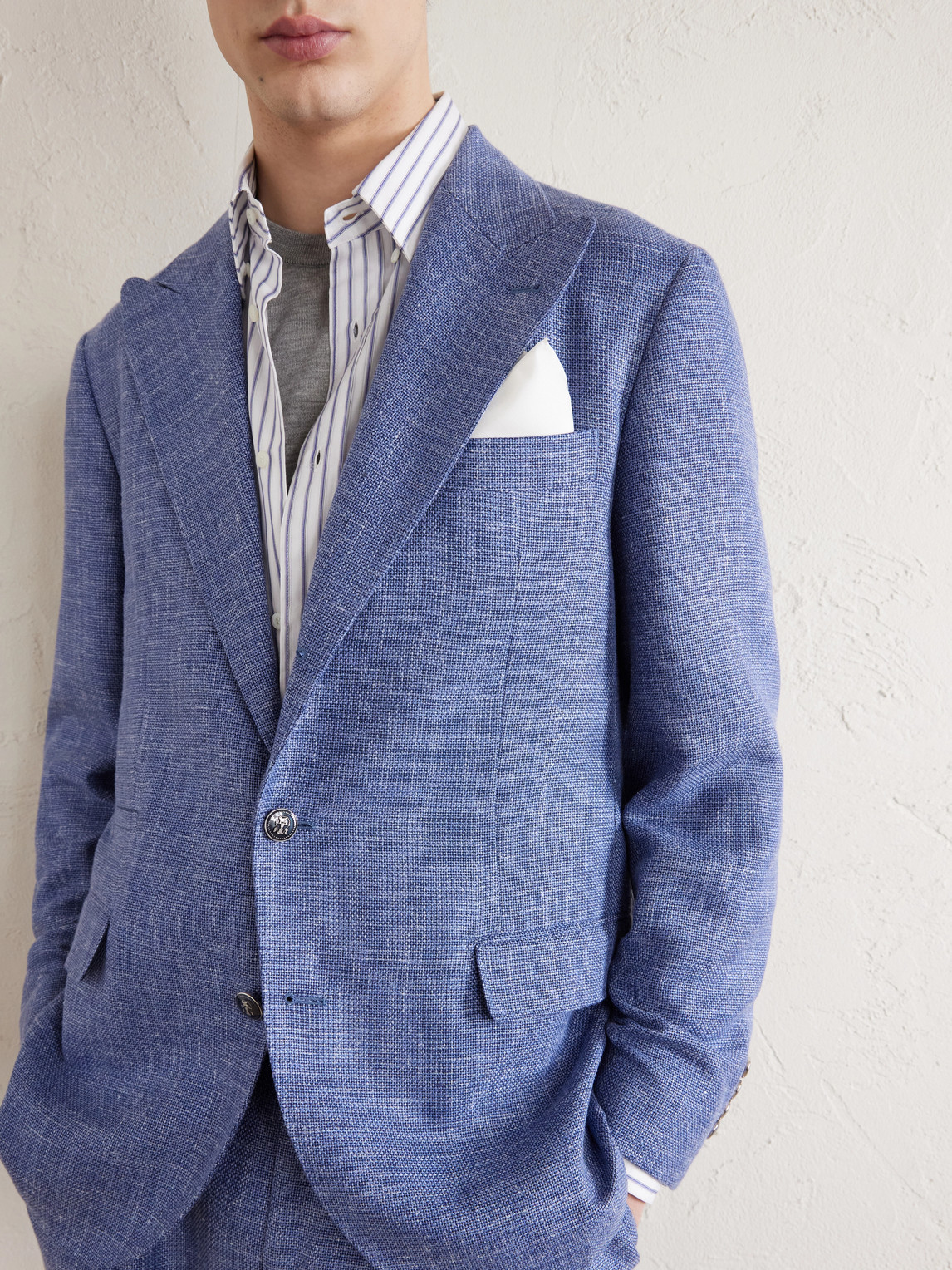Wool-Blend Suit Jacket