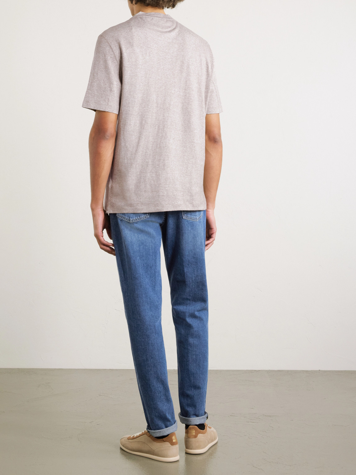 Slub Linen And Cotton-Blend Jersey T-Shirt
