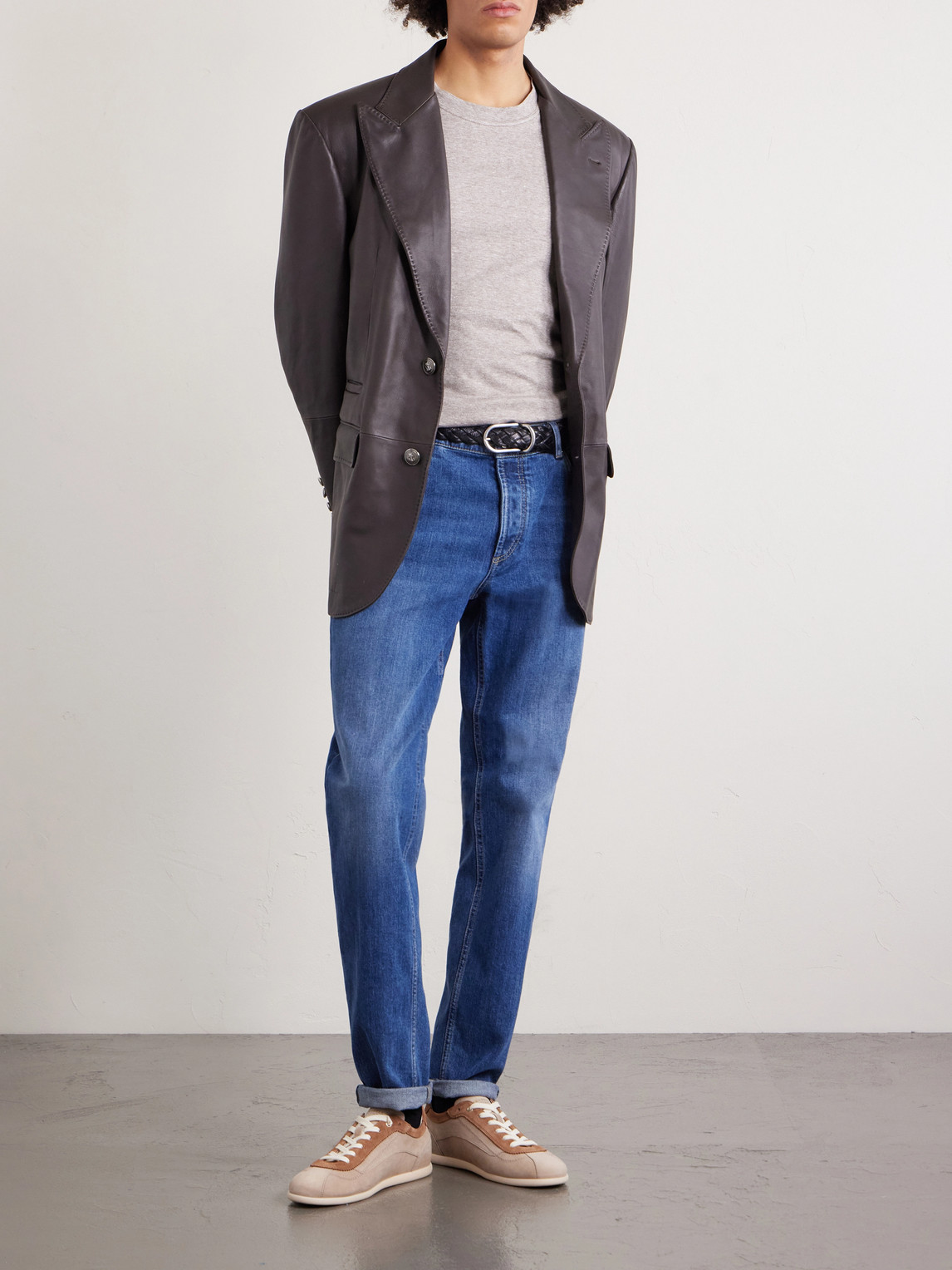 Slub Linen And Cotton-Blend Jersey T-Shirt