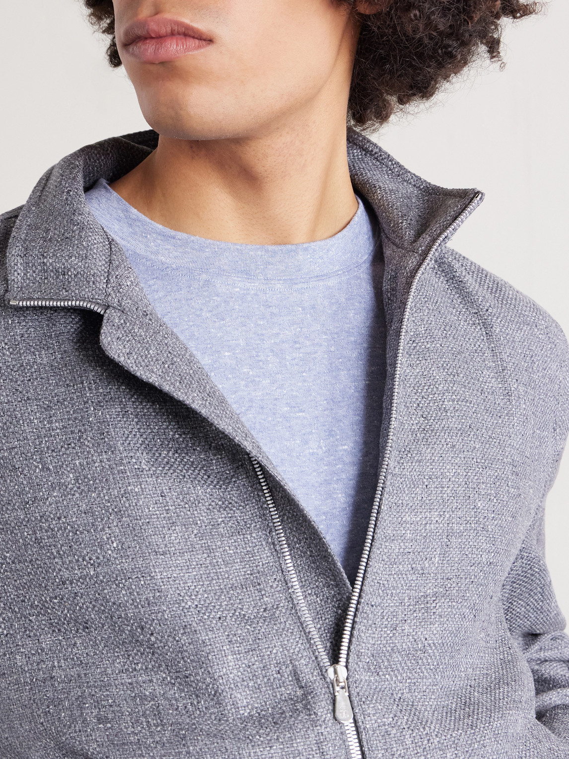 Slub Linen And Cotton-Blend Jersey T-Shirt