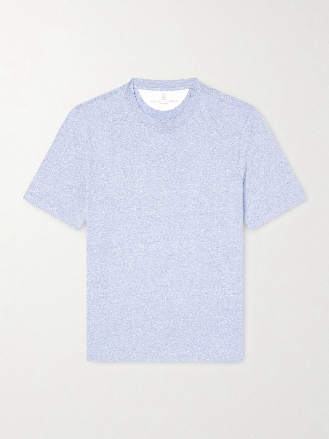 Brunello Cucinelli Slub Linen and Cotton-Blend Jersey T-Shirten