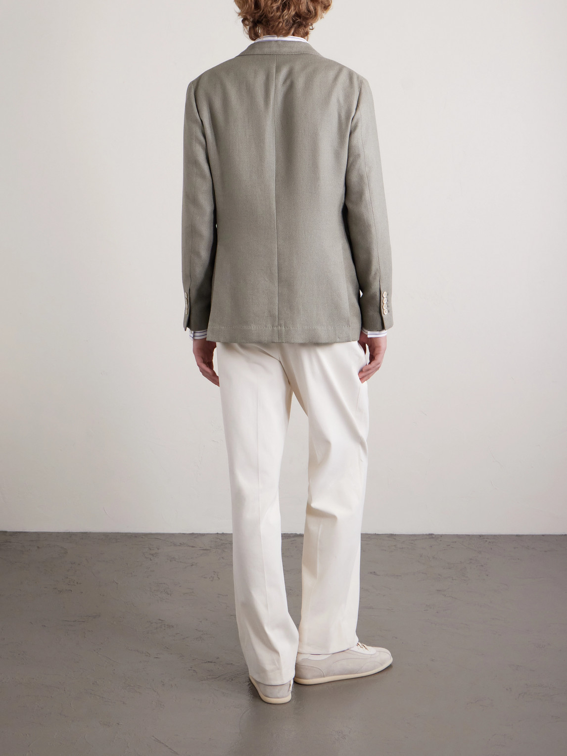 Silk, Linen And Wool-Blend Blazer