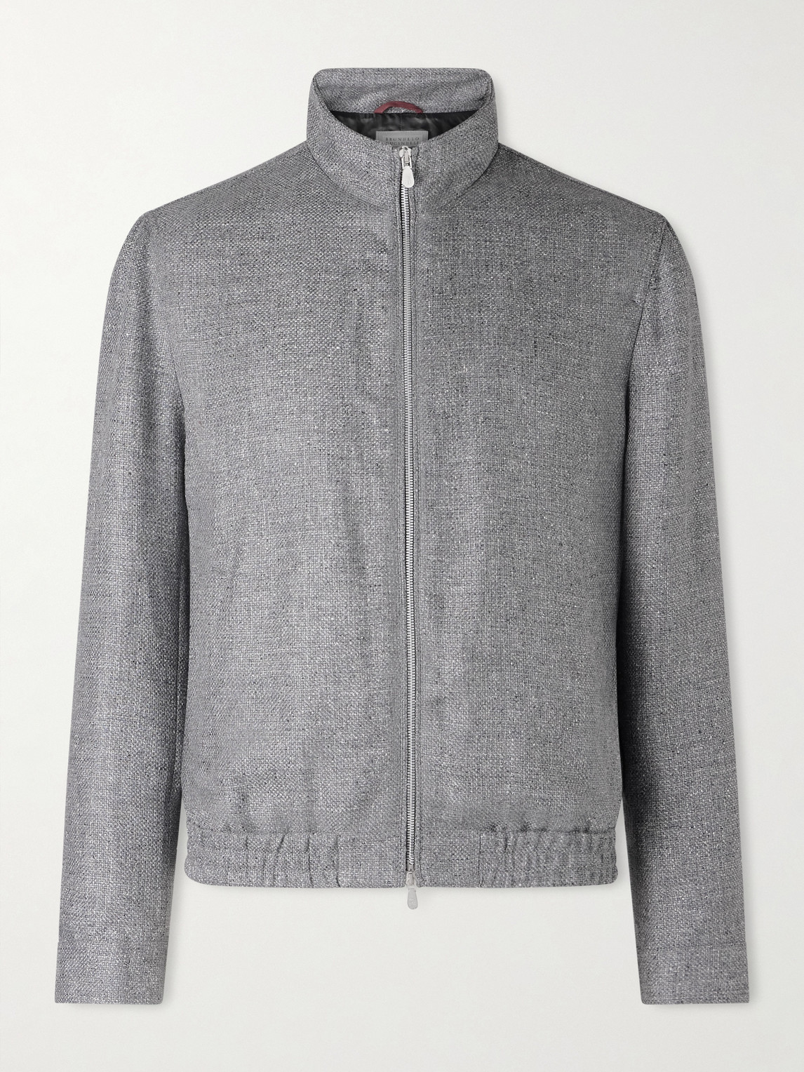 Brunello Cucinelli Wool, Linen and Silk-Blend Bomber Jacket - Men